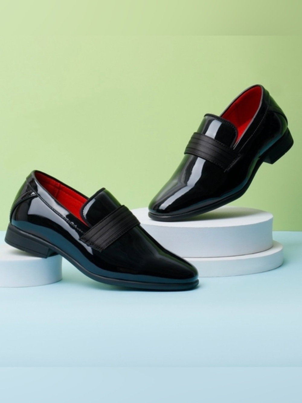 New inbox(without lid) Bruno Marc boys black dress slide on shoes size 12